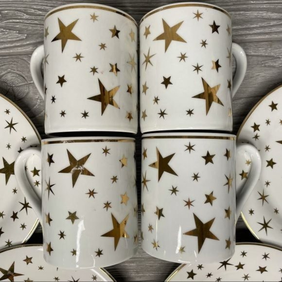 Sakura classic 1997 gold star coffee cups and dessert plates - Picture 9 of 9